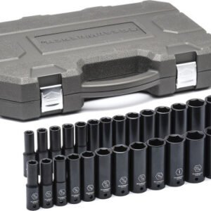 GEARWRENCH GWR-84949N  27-Pc 1/2" Drive 6 Point Deep Metric/Sae Impact Socket Set