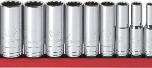 GEARWRENCH GWR-80563  Set Socket Deep 3/8Dr 12Pt 11Pc