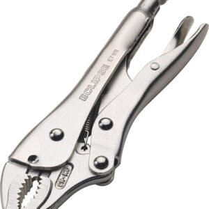 ECLIPSE ECL-E7WR  7" Curved Jaw Locking Pliers W/Wire Cutters, 1-1/2" Jaw Cap.