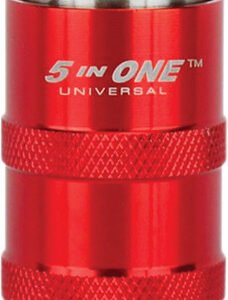 MILTON MIL-S-1753  5 In One™ Universal Safety Exhaust Quick-Connect Industrial Coupler, 3/8" Mnpt (Accepts Styles: M, V, T, A, L)