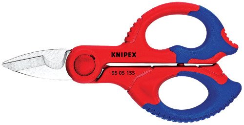 KNIPEX KNI-95 05 155 Sba 6-1/8" Electrician'S Shears With Plastic Belt Puch 1 KNIPEX KNI-95 05 155 Sba 6-1/8" Electrician'S Shears With Plastic Belt Puch