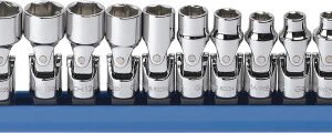 GEARWRENCH GWR-80311  12-Pc ¼” Drive 6 Point Metric Flex Socket Set, 5Mm-15Mm
