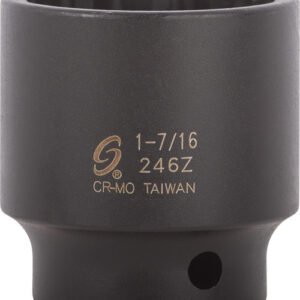 SUNEX SUN-246Z  1/2" Drive 1-7/16" 12 Point Impact Socket