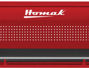 HOMAK HOM-RD02072010  72" Rs Pro Series 1-Drawer Hutch With Power Strip – Red
