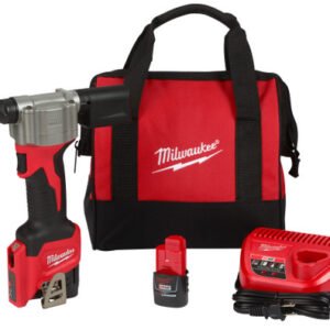 MILWAUKEE ELECTRIC  Mlw-2550-22 M12™ 12V Rivet Tool Kit, Pulls 3/32", 1/8", 5/32", 3/16" Rivets In All Materials