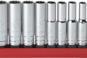 GEARWRENCH GWR-80309D  Set Socket Deep Sae 1/4Dr 10Pc