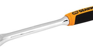 GEARWRENCH GWR-81029T 8" Long 1/4" Drive Cushion Grip Fixed Head Teardrop Ratchet, 90-Tooth