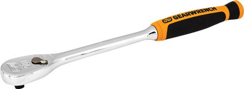 GEARWRENCH GWR-81029T 8" Long 1/4" Drive Cushion Grip Fixed Head Teardrop Ratchet, 90-Tooth 1 GEARWRENCH GWR-81029T 8" Long 1/4" Drive Cushion Grip Fixed Head Teardrop Ratchet, 90-Tooth