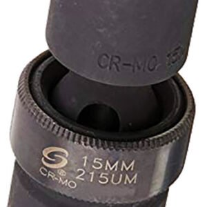 SUNEX SUN-215UM  1/2" Dr. 15Mm Universal Impact Socket