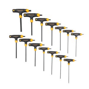GEARWRENCH GWR-83514  14-Pc Sae/Metric T-Handle Hex Key Set, 3/32" – 1/4", 2.5Mm – 10Mm