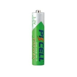 PKCELL Pre-Charged AAA 600mAh 1.2V Ni-MH Rechargeable Batteries (4-Pack)
