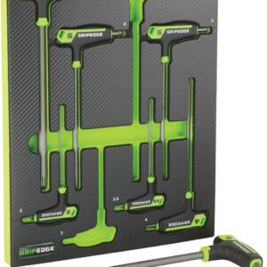 GRIPEDGE GPE-PHM8S 8-Pc Rpt Metric Hex T-Handle Set (Long), 2-10 Mm