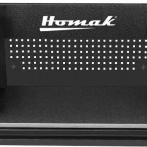 HOMAK HOM-BK02041010  41" Rs Pro Series 1-Drawer Hutch With Power Strip – Black