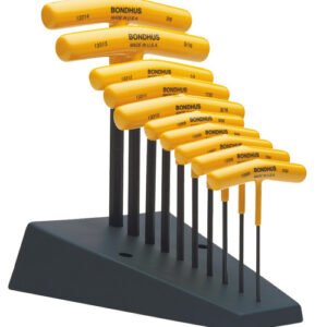 BONDHUS BOS-13390  10-Pc Hex End T-Handle Set, Inch