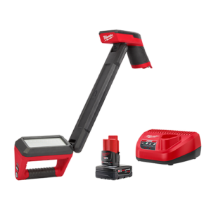 Milwaukee  1200 Lumens M12™ Magnetic Underbody Light W/ Dual Rotating Joints & Magnetic Storage Tray, (1) 12V Xc4.0 Battery & (1) Charger