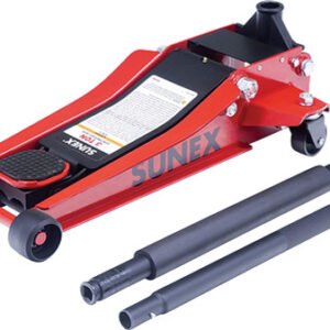 SUNEX SUN-6603SJ  3-Ton Steel Low Profile Floor Jack With Rapid Rise Technology, Min./Max. Height: 3.3"/20.3"