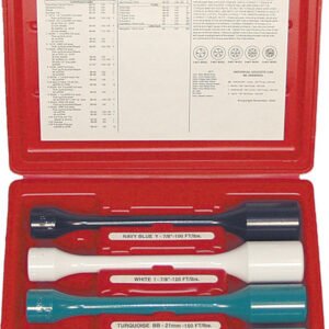 LTI TOOLS  (Lock Technology) Loc-1560 4-Pc Light Truck & Suv Wheel Torque Master Kit, Includes Sockets #1500 Bb, I, Y, Q