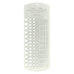 FOWLER FOW-52-480-010-0  Drill Gauge 60 Jobber Drill; 60 Holes