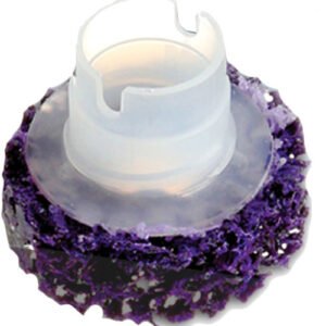 GEMTEX ABRASIVES  Gli-56018 Briteprep Hub & Stud Cleaning Discs, 1.5" X 5/8", Purple (Extra Fast Cutting Action), Box Of 10