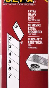OLFA OLF-HB/CP40  25Mm Hb Silver Snap-Off Blade - Pack Of 40
