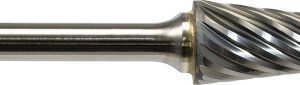 MASTER CUT  Mst-Sl-4Nx Nx Series Sl - Radius Cone Bur For Stainless Steel, 1/2" Cutting Diam., 3-1/64" Oal, 1/4" Shank