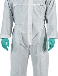 ANSELL ANS-WH18-B-92-111-06  Alphatec® 1800 Standard - Model 111 White Coveralls, Entry Level Low Hazard Liquid & Particulate Protection, 3-Pc Hood, 2-Way Front Zipper & Storm Flap, 2Xl