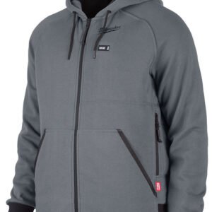 Milwaukee  (Xl) Gray Heated Hoodie Kit With M12 Cp2.0 Battery/Battery Holder/M12 Charger