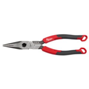 MILWAUKEE   Mlw-Mt555 8" Long Nose Comfort Grip Pliers (Usa)