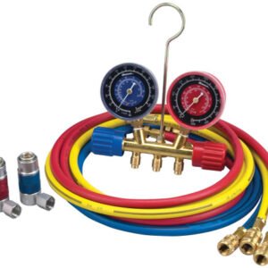 ROBINAIR ROB-45111  R134A 2-Way Brass Manifold Gauge Set