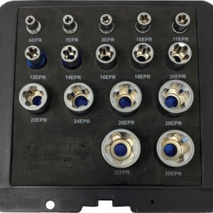 CTA CTA-1220  16-Pc 1/4", 3/8", 1/2" Drive 5-Point Epr Torx® Plus Socket Set, 6Mm-30Mm