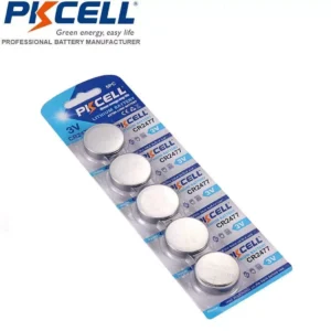 PKCELL CR2477-5B 3.0V Lithium button cell CR- 5pcs/card 320cards/carton MOQ: 3200cards (CR2477)