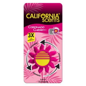 California Scents Novelty Sun Spinner Car Air Freshener Vent Clip Coronado Cherry Scent 072e4788 1d09 4ac5 be91 4023337986f1.66d063634aed11f7b6cadc0aad5efa55.jpeg