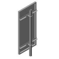 Vertical Pole Mount VPM1-21 for 1 x Hes-100, ISM-50