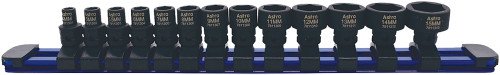 ASTRO PNEUMATICS ast-78113 13-pc 1/4" drive 6-pt. metric low profile nano impact socket set on a rail, 4-15mm, 11mm outside hex 1 3c5e1a14 a584 4c8a 879f 1d30bbd4baa8 AST 78113 71605.1759392602.jpg
