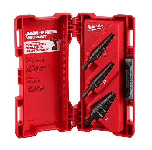 MILWAUKEE MLW-48-89-9221 3-pc jam-free performance drill bit set, #1, #2 & #4 step drill bits 1 3c7e7c81 64c0 4b31 995c 348007ca652a 55780.1657305325.jpg