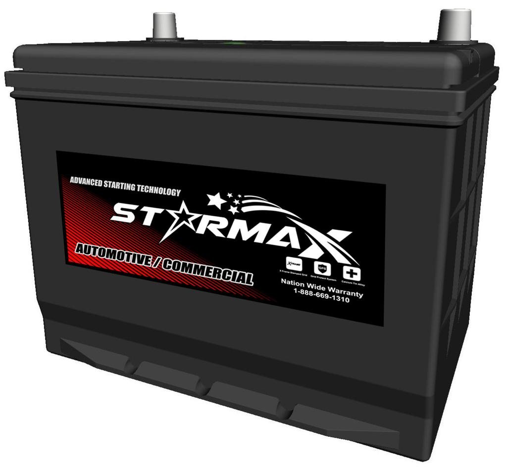 Starmax Premium Group 121R - 625CA, 500CCA, 90RC Automotive Starting Battery, 12 Volt - Top Terminal 2 121R 625 BATTERY IMAGE 1.jpg