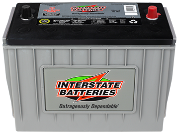Interstate 31P-AGM7 Group 31A pure lead AGM commercial battery 1 31p agm7 front 1.png
