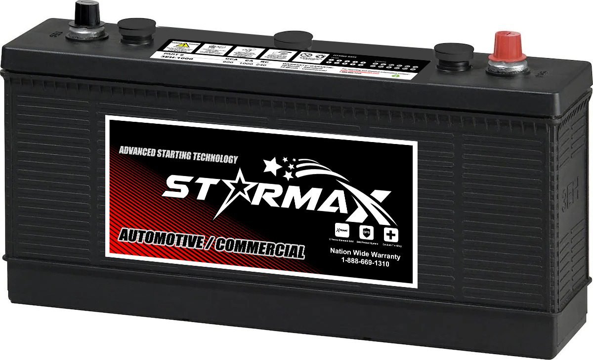 Starmax Premium Group 3EH - 1000CA, 800CCA, 240RC Commercial Truck, Bus and Equipment Battery - 6 Volt 1 BCI Group Size 3EH 6 Volt Battery 800CCA 3.jpg