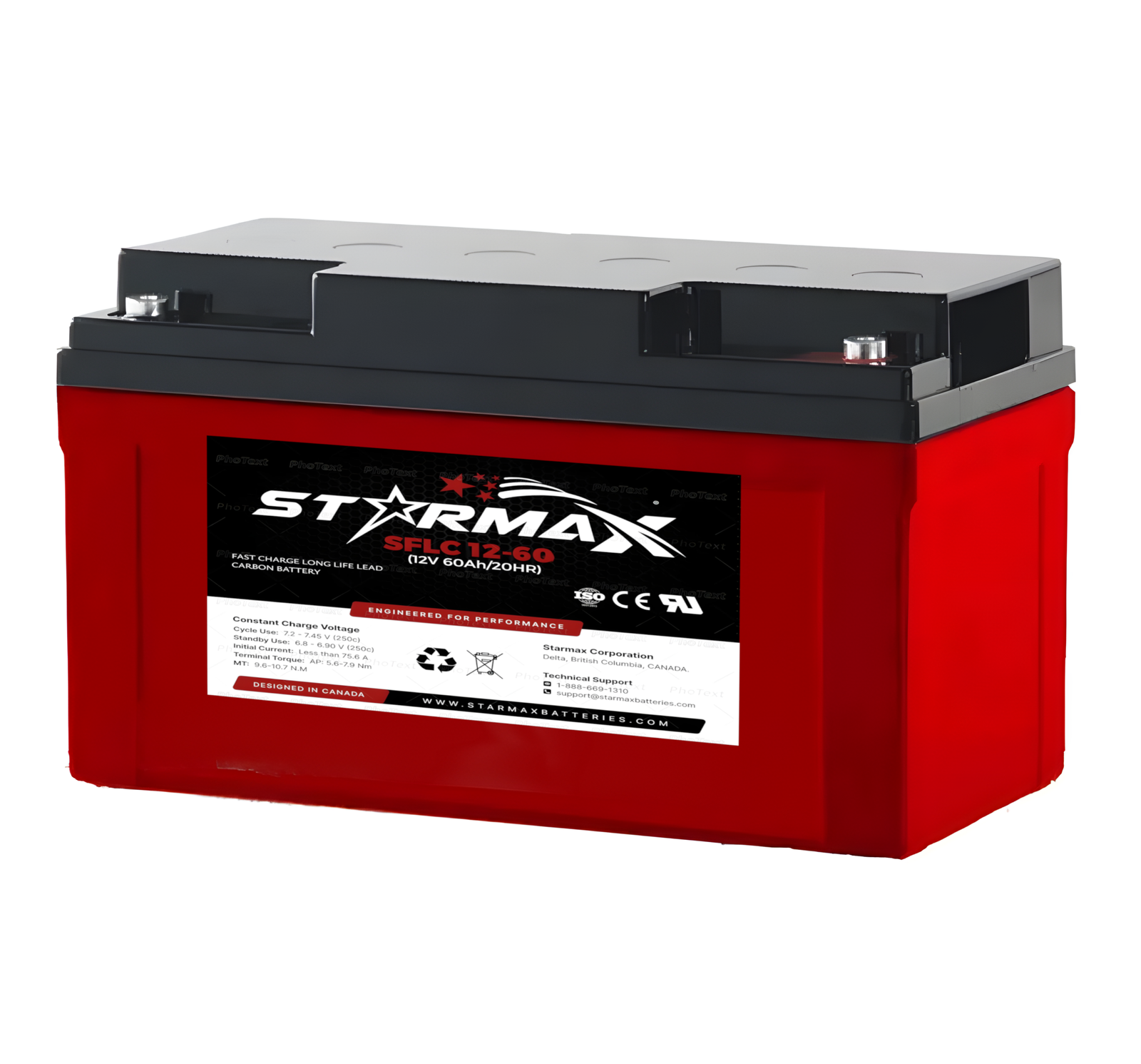 Starmax SFLC12-60 12V 60Ah Fast-Charge Long-Life Lead Carbon Battery 1 HLC12 60 scaled 1.png