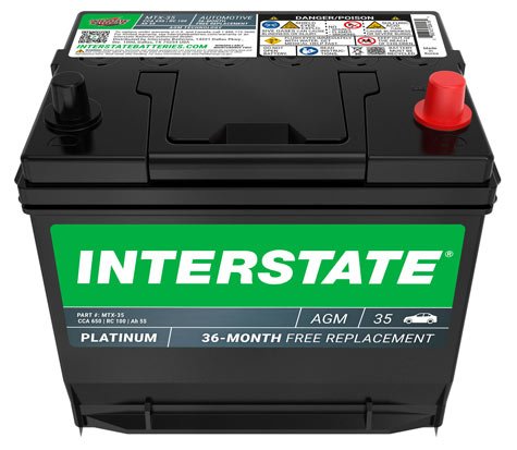 Interstate MTX-35 Group 35 AGM Automotive Battery 1 mtx 35 front 1.jpg