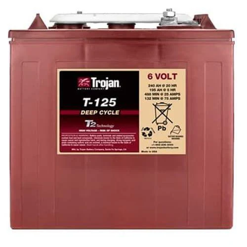 Trojan Black Box T125-MBC – 6V 235Ah Deep Cycle Flooded Battery (ELPT Terminal) 1 t125