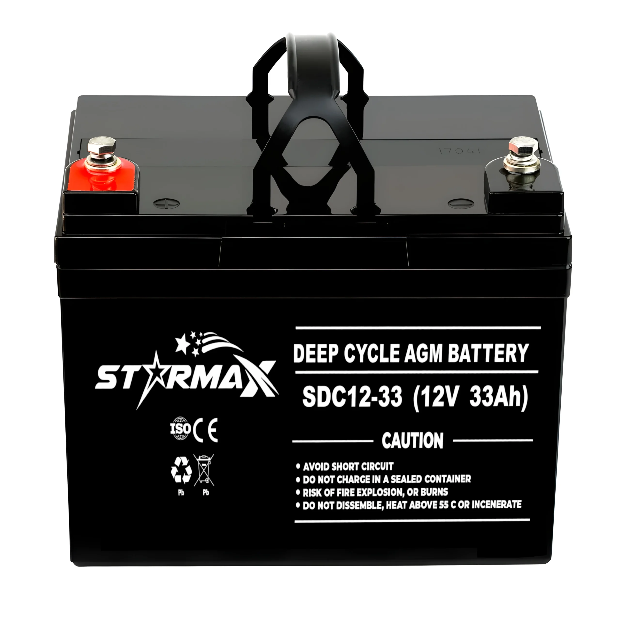 Starmax SDC12-33 12V 33Ah VRLA AGM Deep Cycle Battery 1 SDC12 33 (12V 33AH)