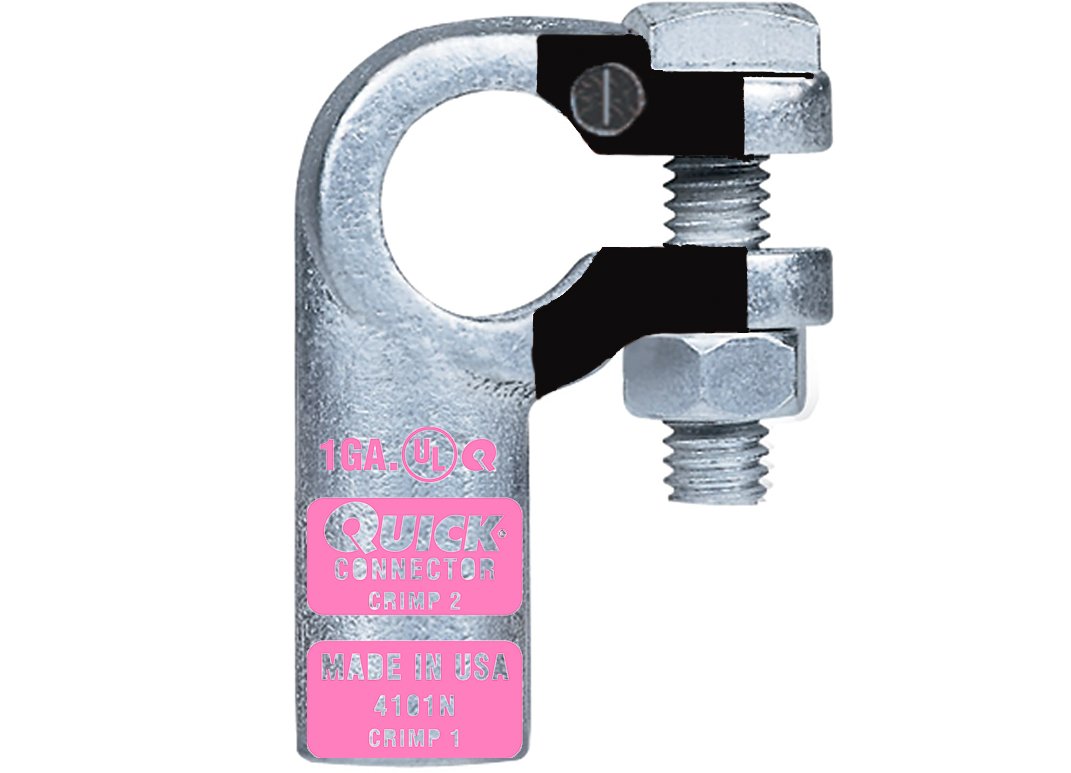 QuickCable 4101-050N 1 GA NEG RT ELBOW CRIMP –50 Pack 1 4101n.jpg