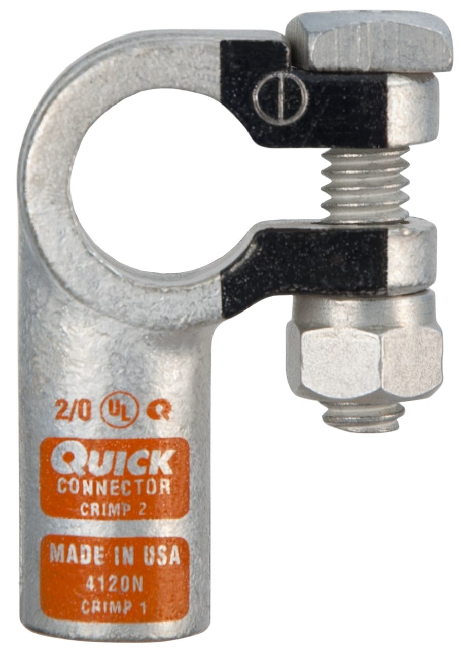 QuickCable 4120-005N 2/0 NEG RT ELBOW CRIMP –5 Pack 1 4120n.jpg