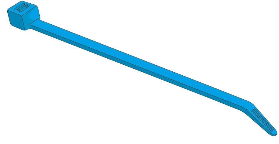 QuickCable 502205-100 CABLE TIE 9.8 40 LB FLOR. BL –100 Pack 1 502205c.jpg