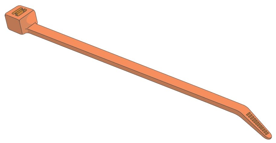 QuickCable 502207-100 CABLE TIE 9.8 40 LB FLOR. OR –100 Pack 1 502207c.jpg