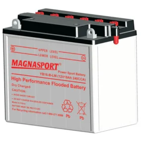 Magnasport YB16L-B High Performance Motorcycle Battery – 12 Volt