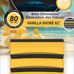 Refresh Your Car New Car Scent Contour Vent Stick Car Air Freshener, 4-Pack