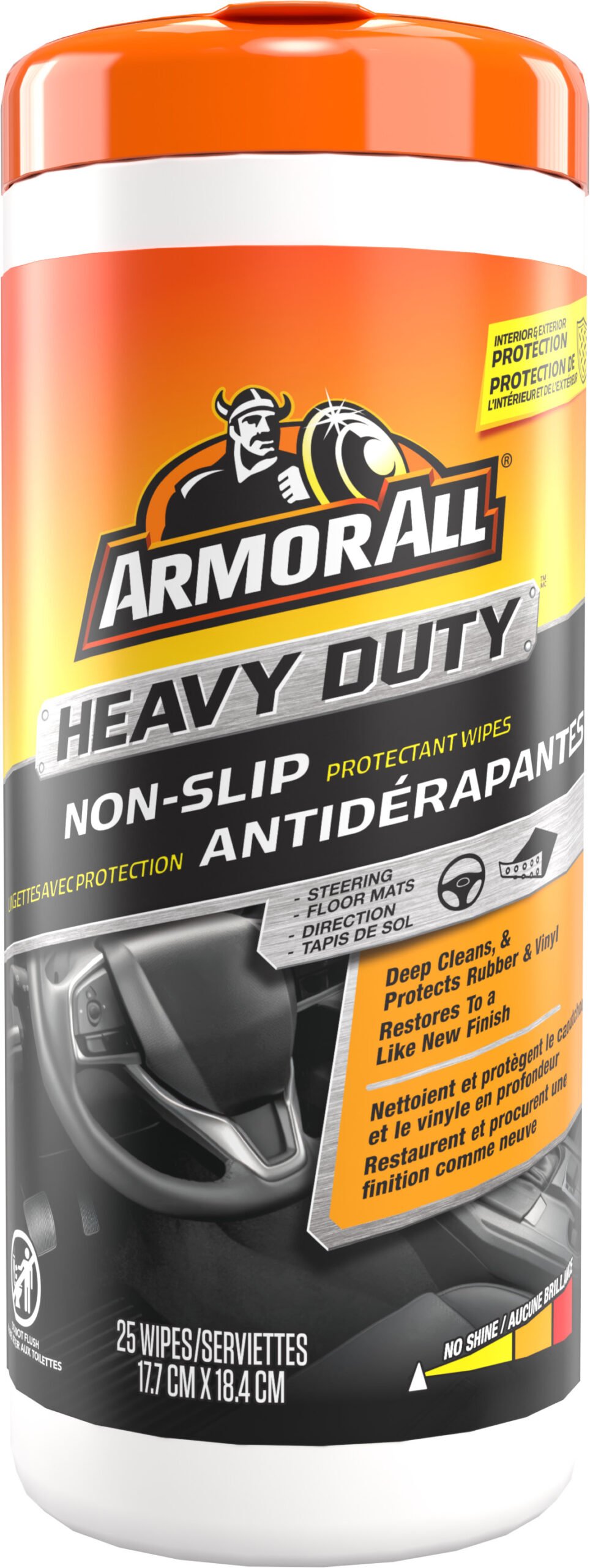 Armor All Heavy Duty Non-Slip Protectant Wipes, 25 Count Canister 1 Armor All Heavy Duty Non-Slip Protectant Wipes, 25 Count Canister