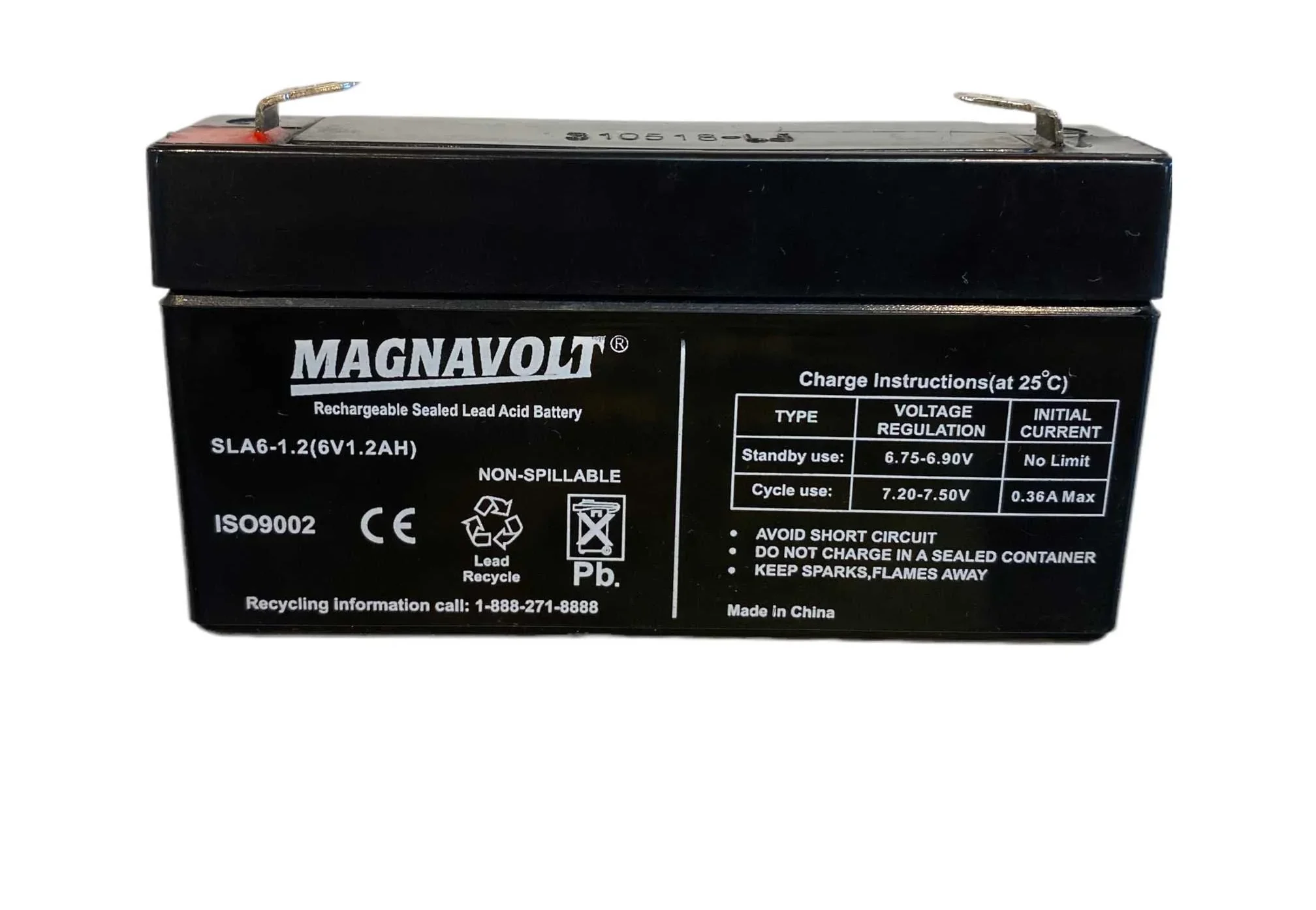 Magnavolt SLA6-1.2 6V 1.2Ah Sealed Lead Acid Battery 1 Magnavolt SLA6-1.2 6V 1.2Ah Sealed Lead Acid Battery